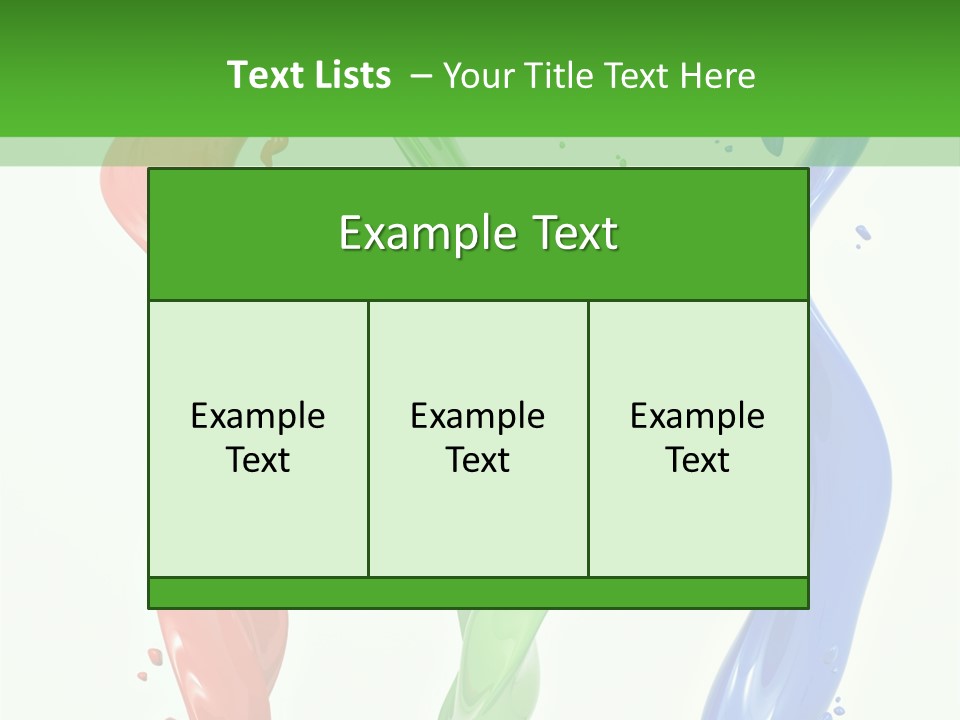 Rainbow Art Green PowerPoint Template