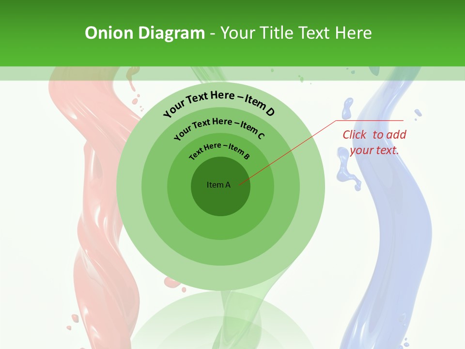 Rainbow Art Green PowerPoint Template