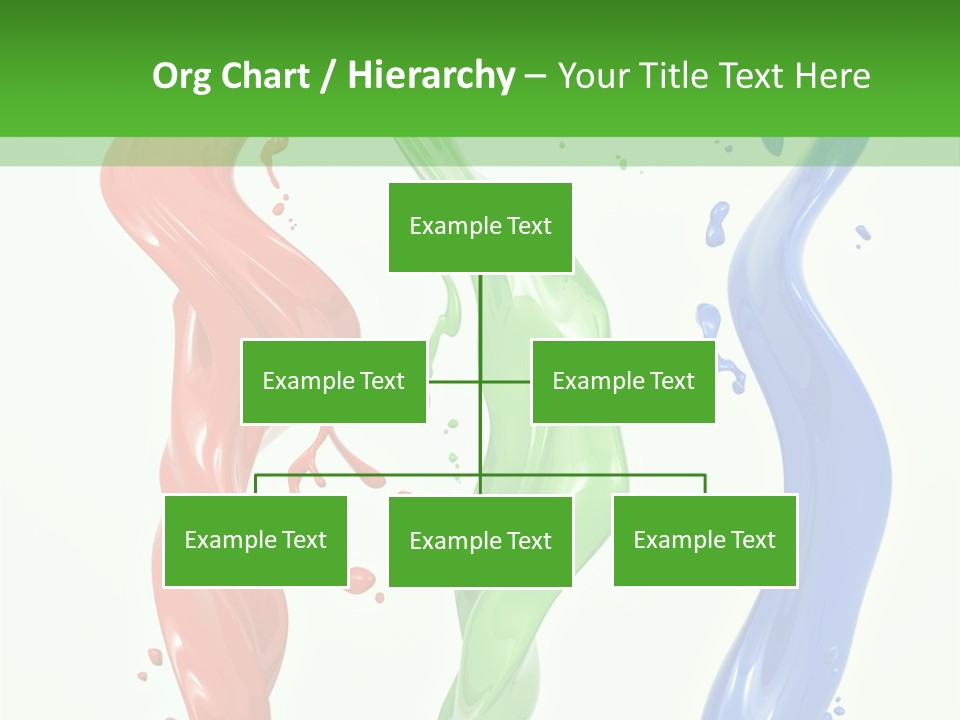 Rainbow Art Green PowerPoint Template