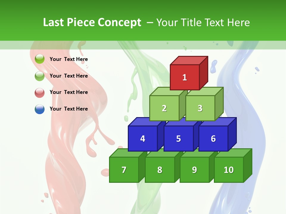 Rainbow Art Green PowerPoint Template