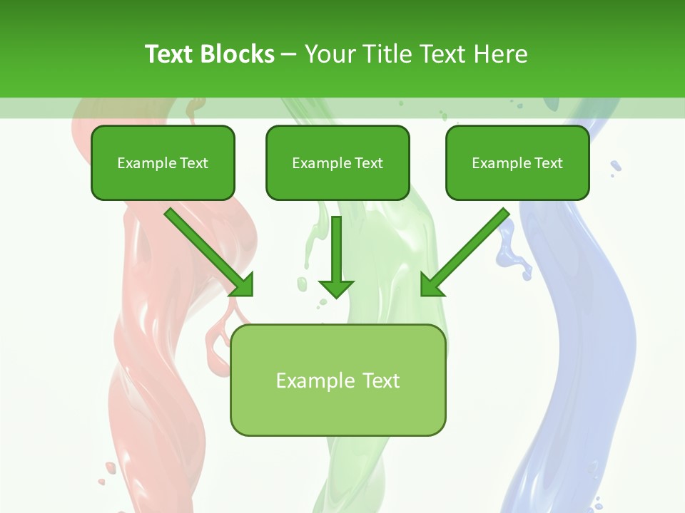 Rainbow Art Green PowerPoint Template