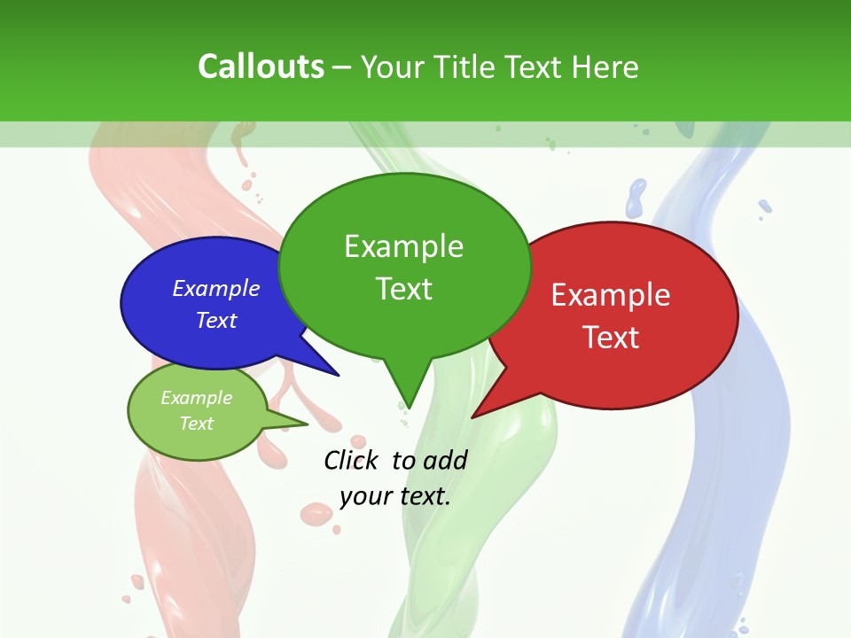 Rainbow Art Green PowerPoint Template