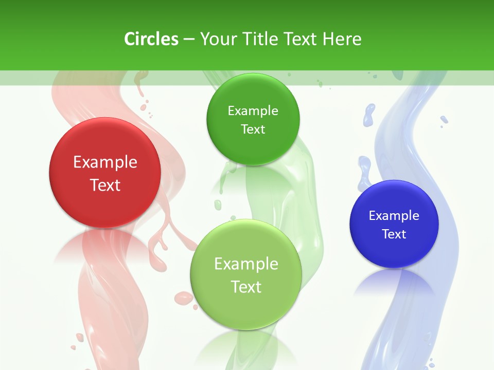 Rainbow Art Green PowerPoint Template