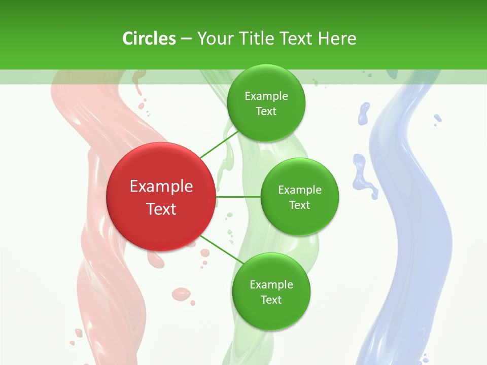 Rainbow Art Green PowerPoint Template