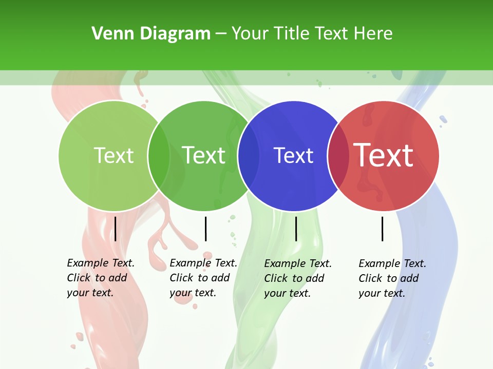 Rainbow Art Green PowerPoint Template