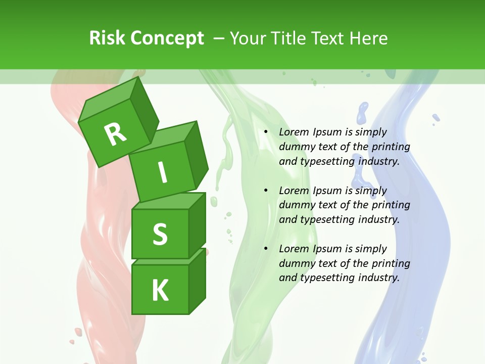 Rainbow Art Green PowerPoint Template