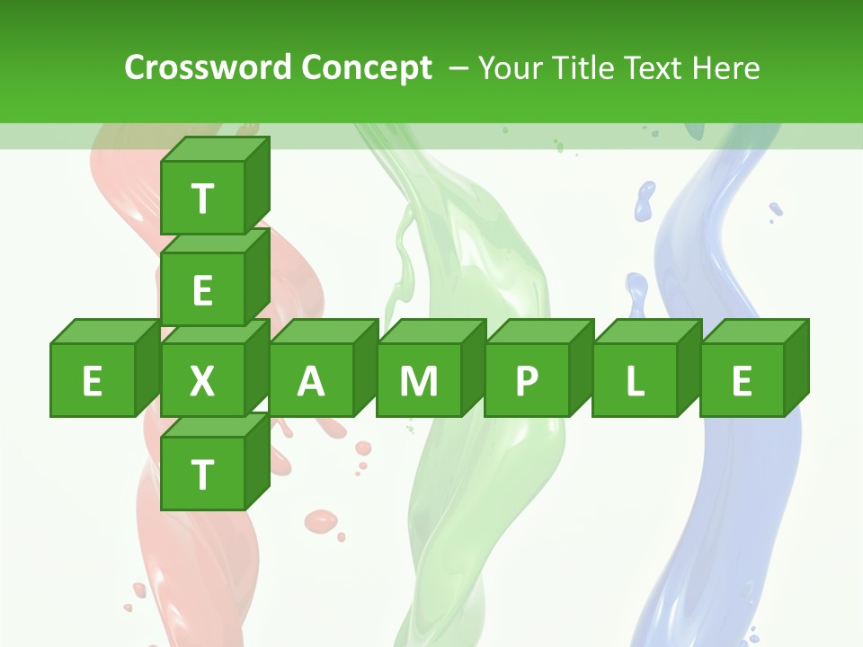 Rainbow Art Green PowerPoint Template