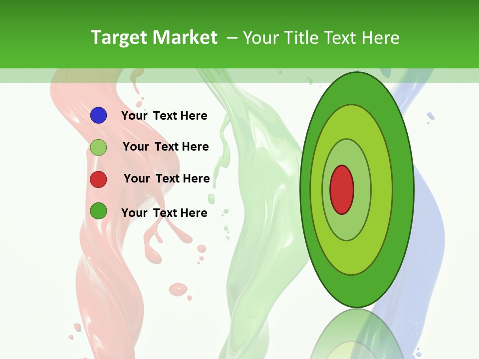 Rainbow Art Green PowerPoint Template