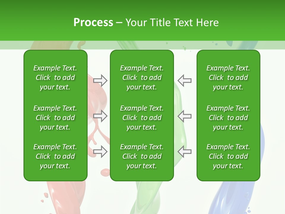 Rainbow Art Green PowerPoint Template