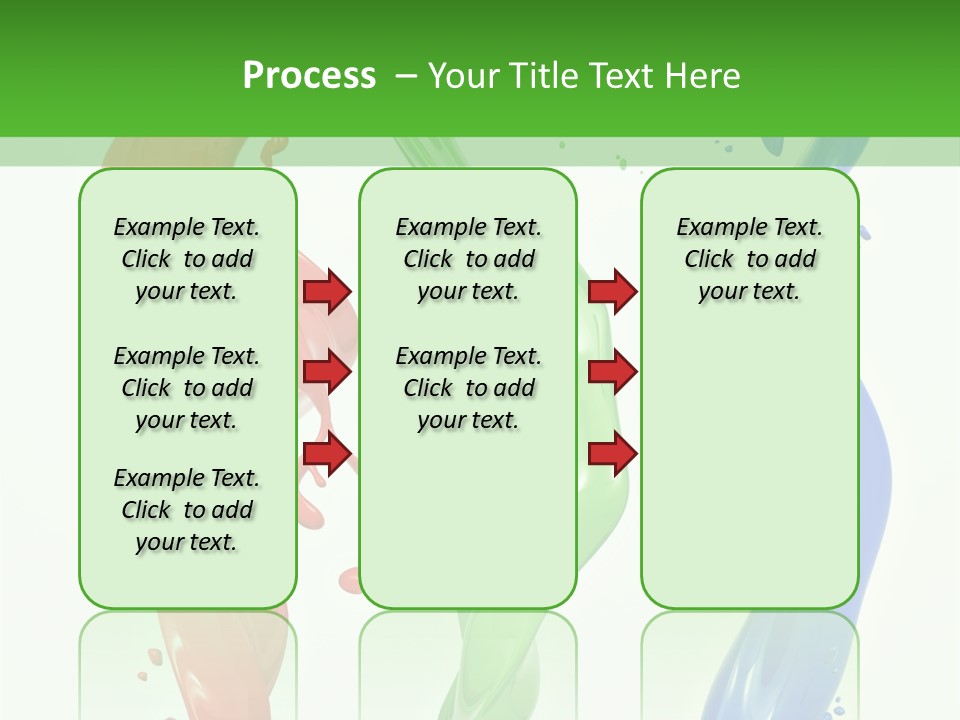 Rainbow Art Green PowerPoint Template