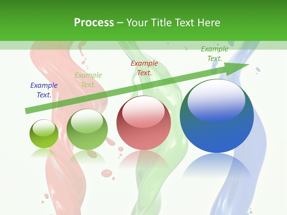 Rainbow Art Green PowerPoint Template