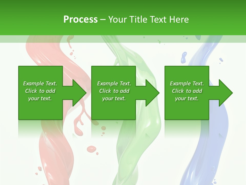 Rainbow Art Green PowerPoint Template