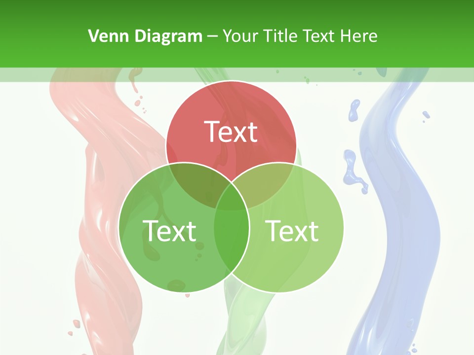 Rainbow Art Green PowerPoint Template