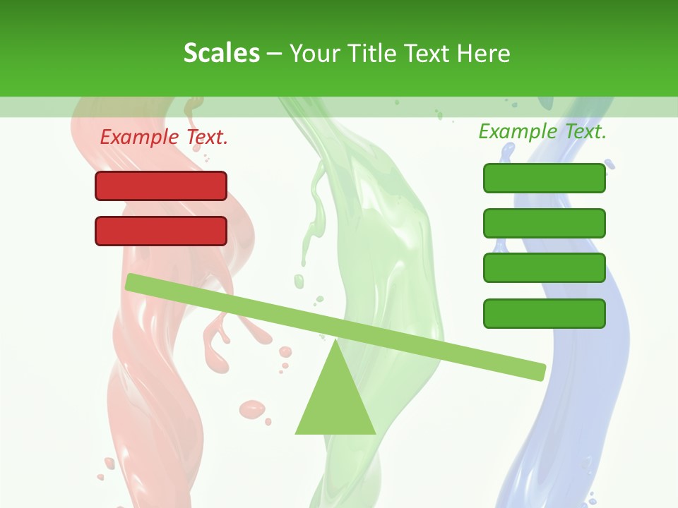 Rainbow Art Green PowerPoint Template