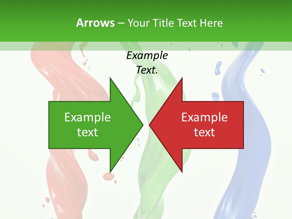 Rainbow Art Green PowerPoint Template