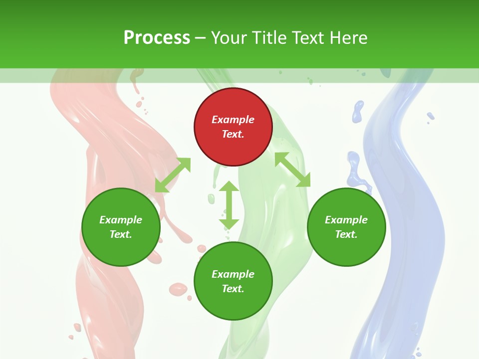 Rainbow Art Green PowerPoint Template