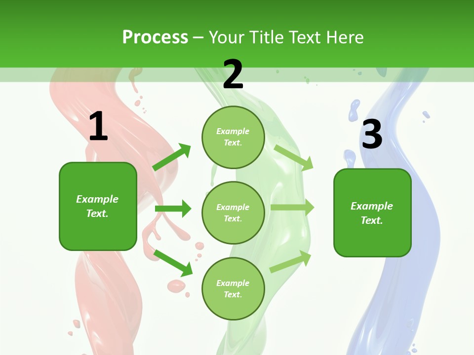 Rainbow Art Green PowerPoint Template