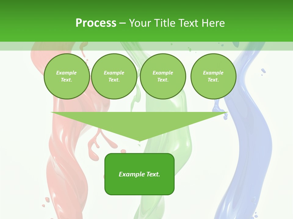 Rainbow Art Green PowerPoint Template