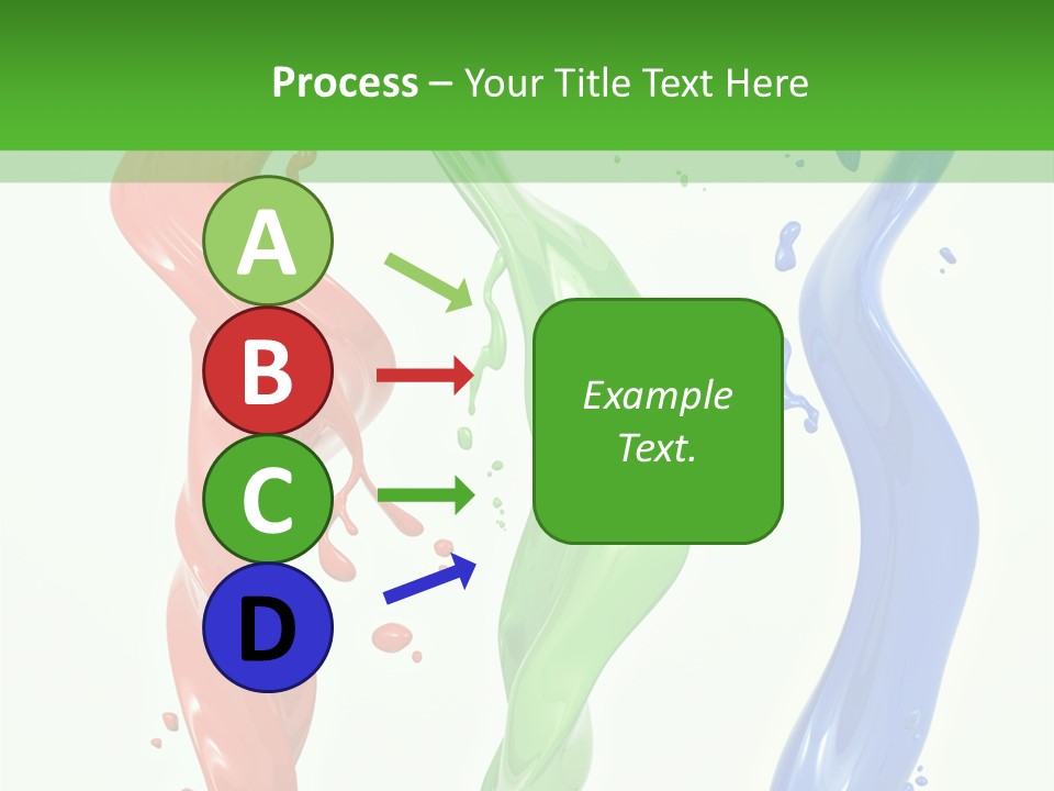 Rainbow Art Green PowerPoint Template