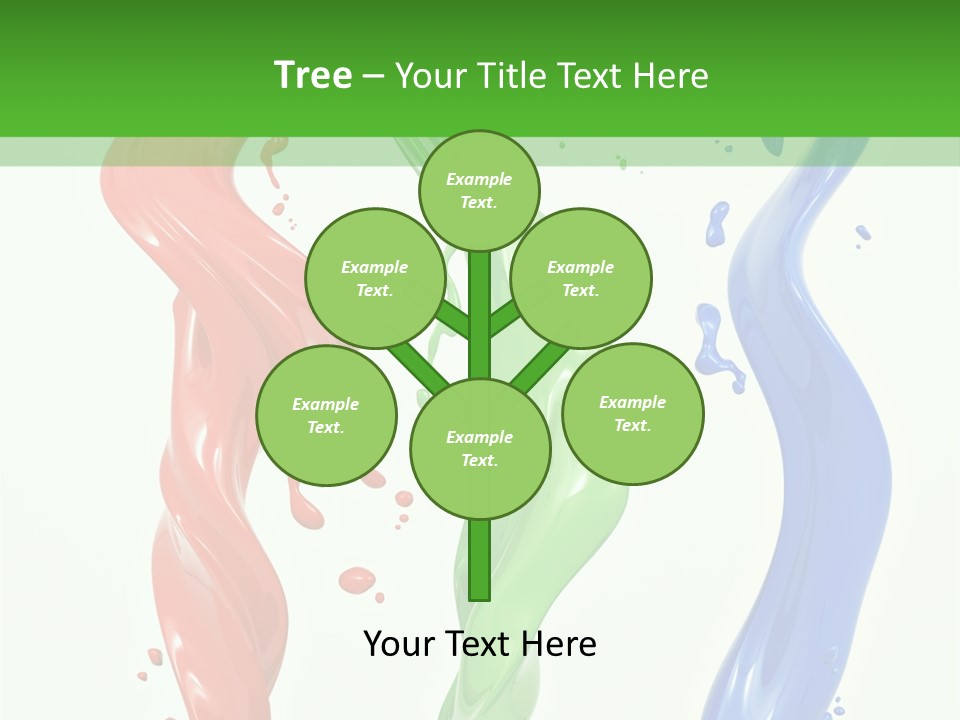 Rainbow Art Green PowerPoint Template