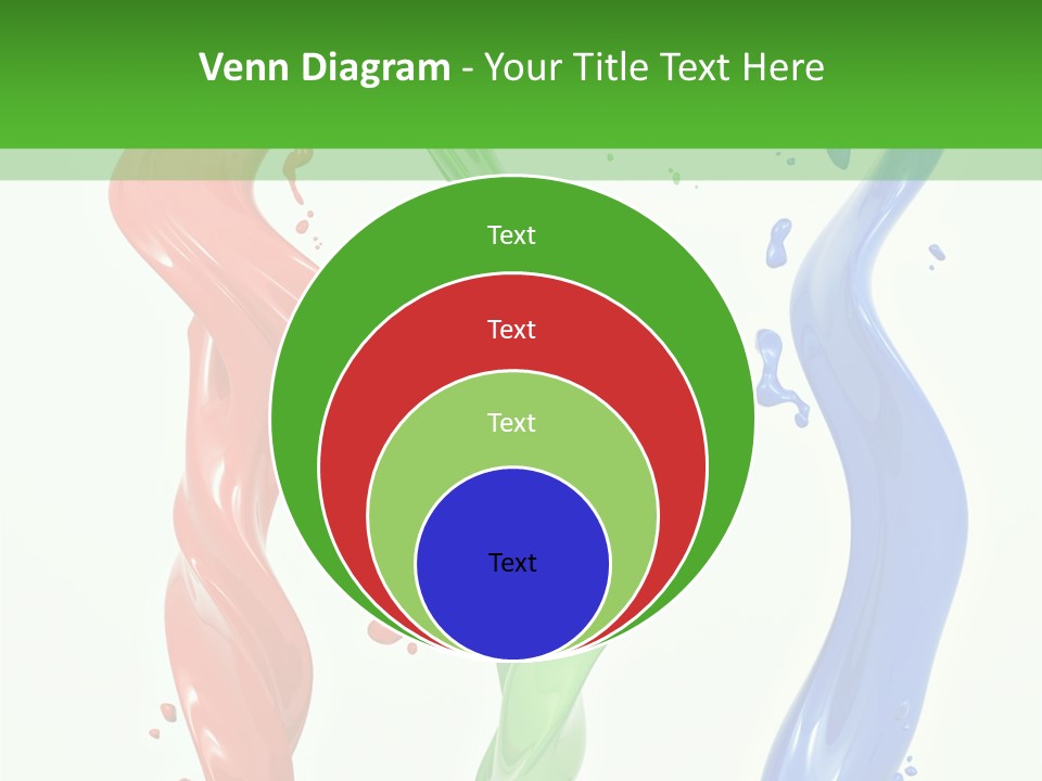 Rainbow Art Green PowerPoint Template