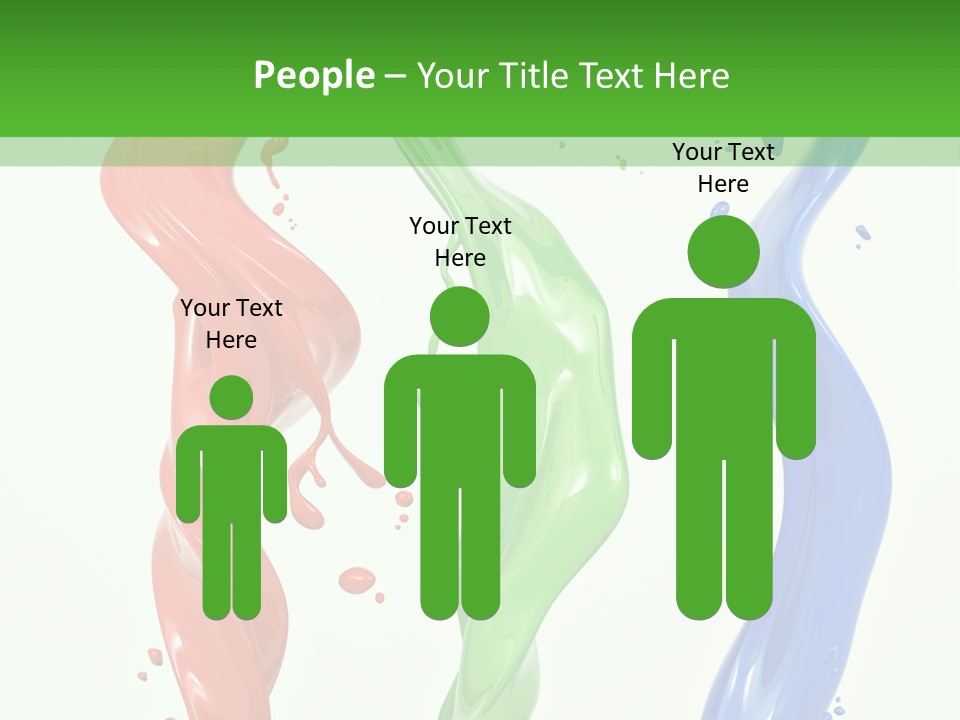 Rainbow Art Green PowerPoint Template