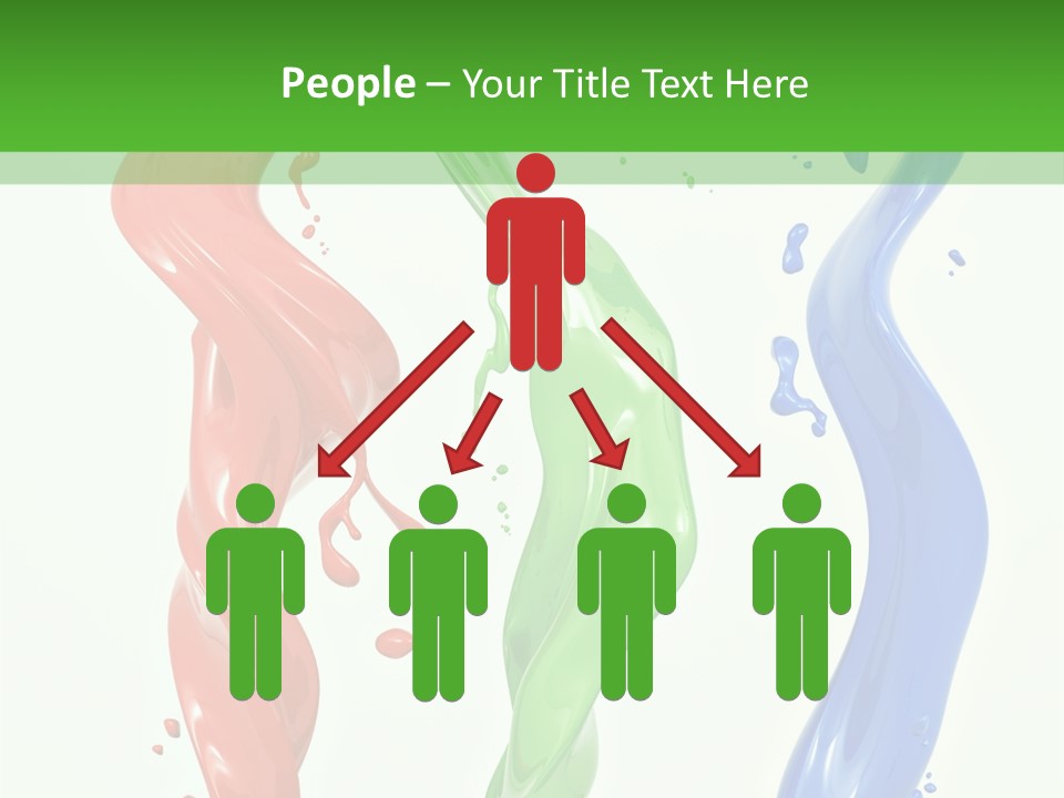 Rainbow Art Green PowerPoint Template