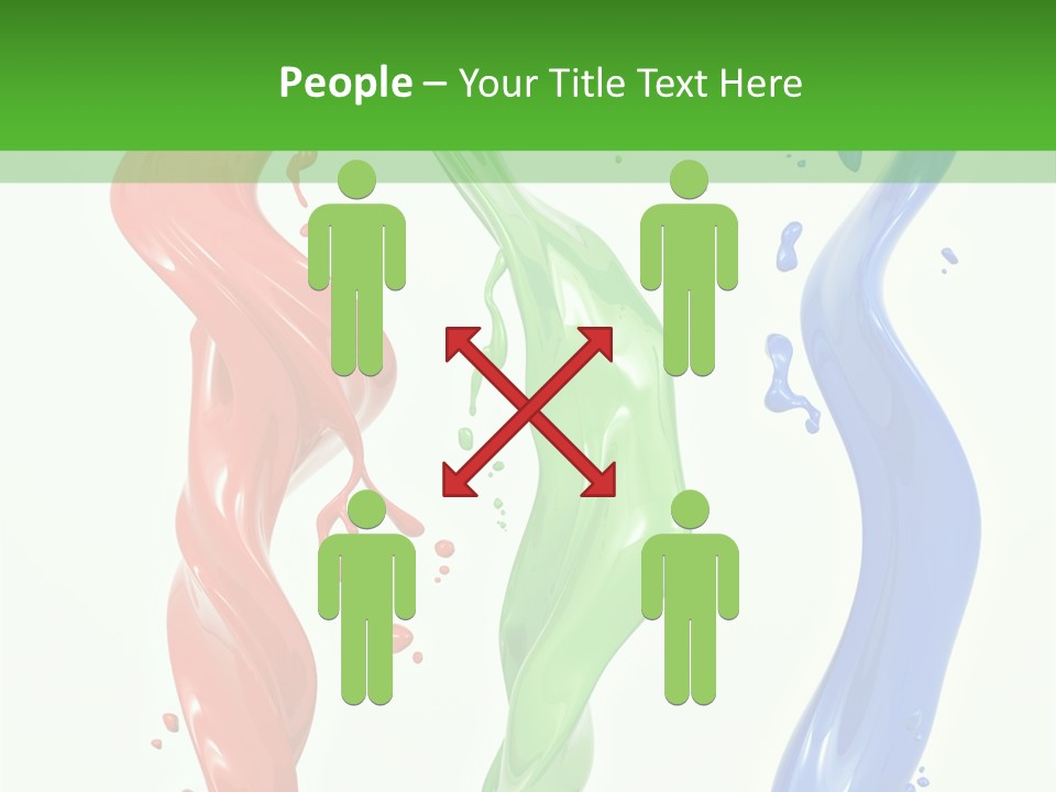 Rainbow Art Green PowerPoint Template