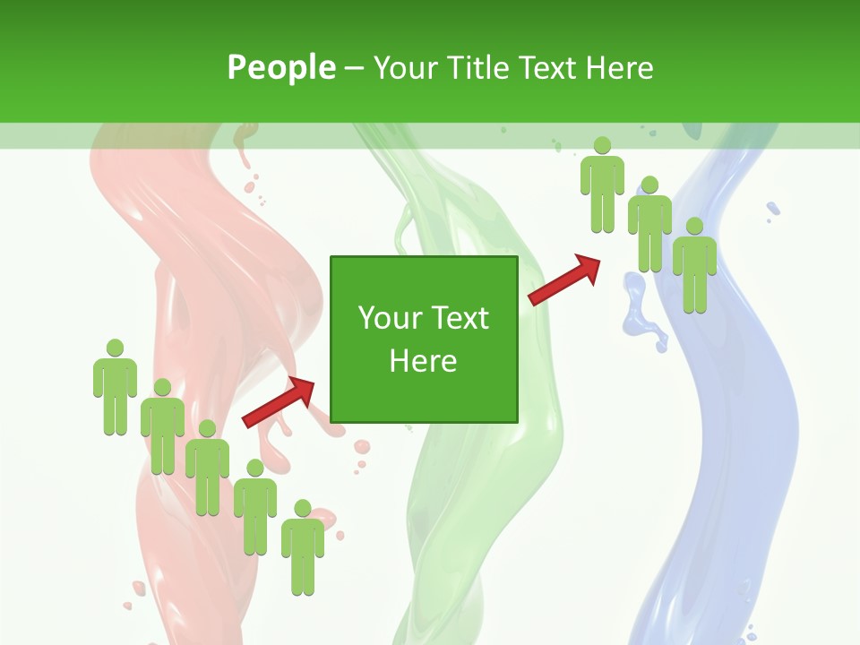 Rainbow Art Green PowerPoint Template