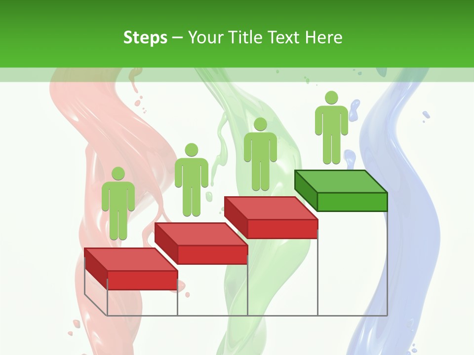 Rainbow Art Green PowerPoint Template