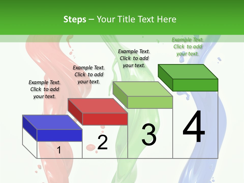 Rainbow Art Green PowerPoint Template