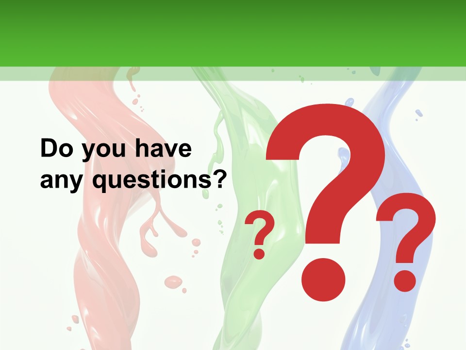 Rainbow Art Green PowerPoint Template