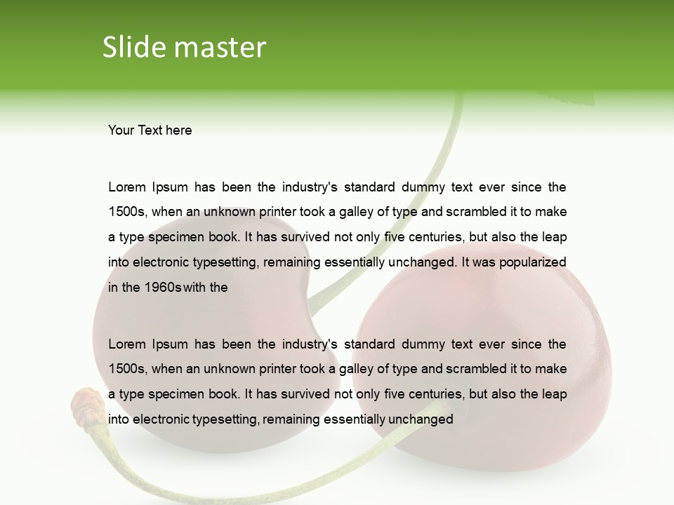 Berry Cherry Juicy PowerPoint Template