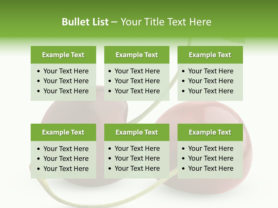 Berry Cherry Juicy PowerPoint Template