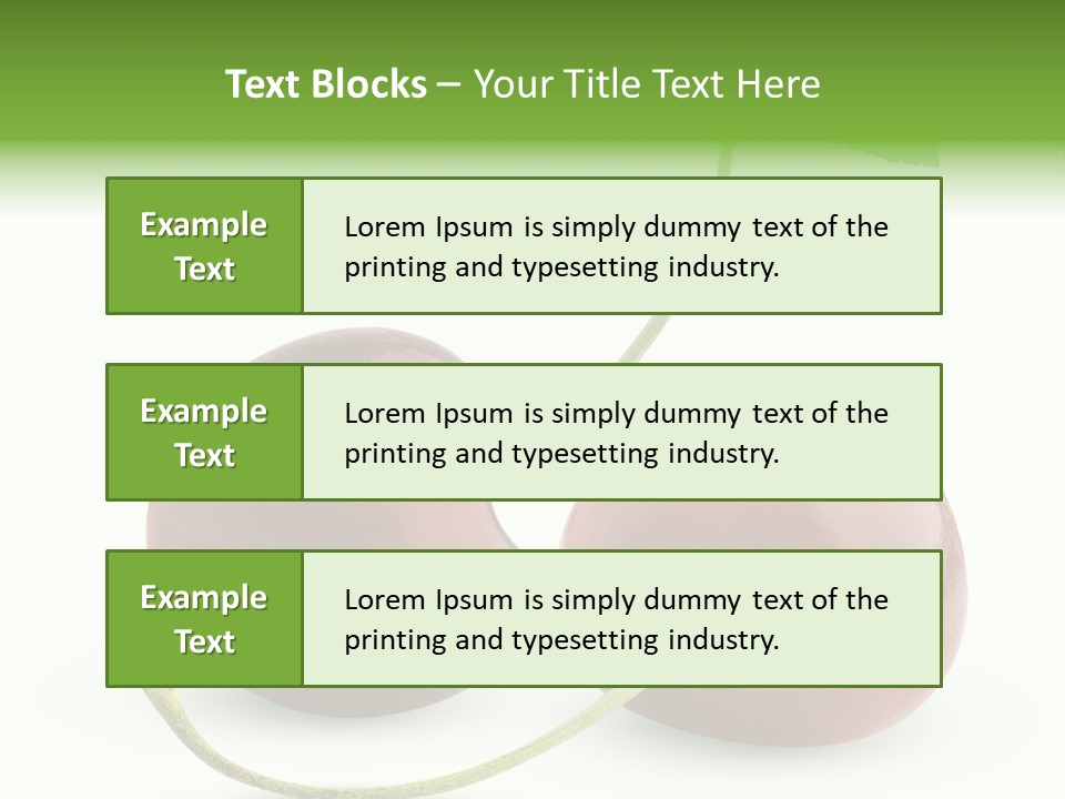 Berry Cherry Juicy PowerPoint Template