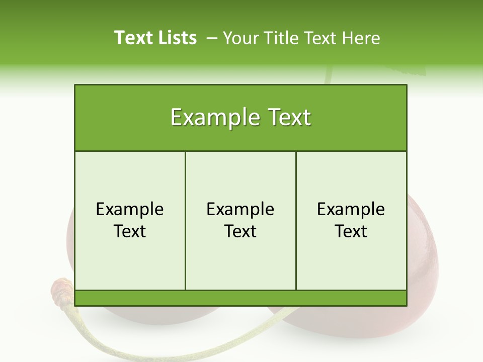 Berry Cherry Juicy PowerPoint Template