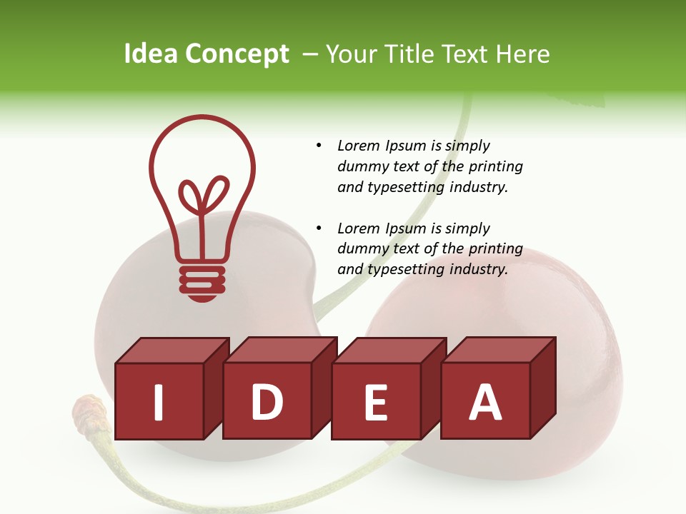 Berry Cherry Juicy PowerPoint Template