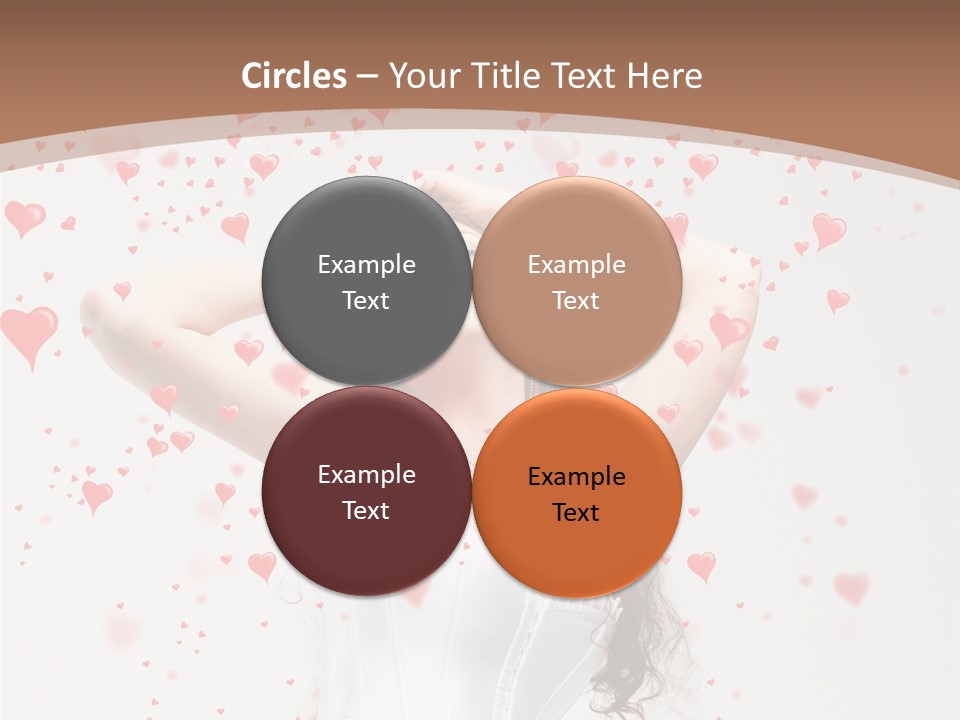 Caucasian Background Round PowerPoint Template