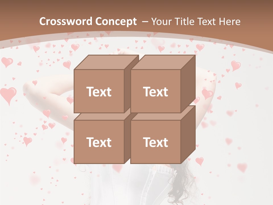 Caucasian Background Round PowerPoint Template