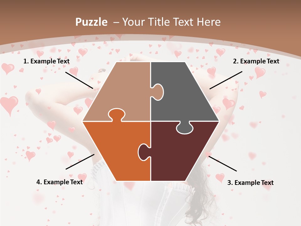 Caucasian Background Round PowerPoint Template