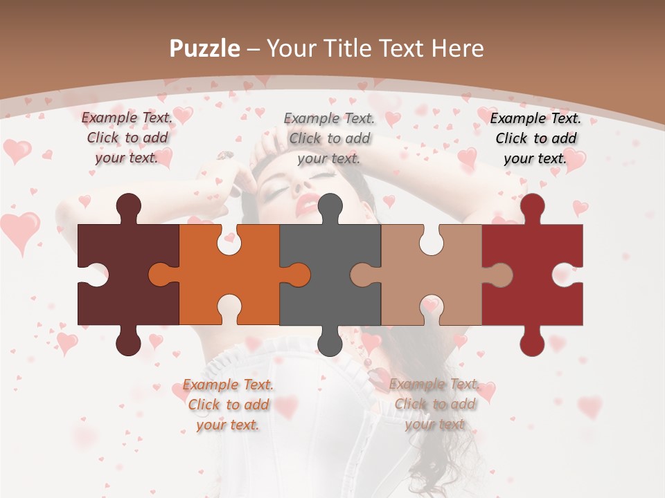 Caucasian Background Round PowerPoint Template