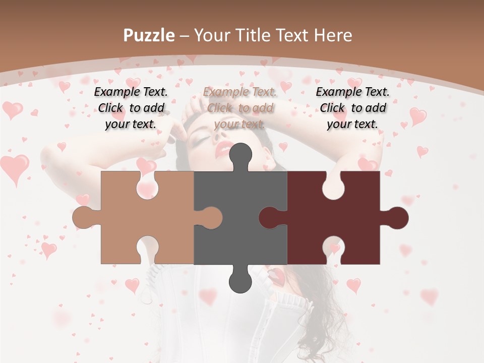 Caucasian Background Round PowerPoint Template