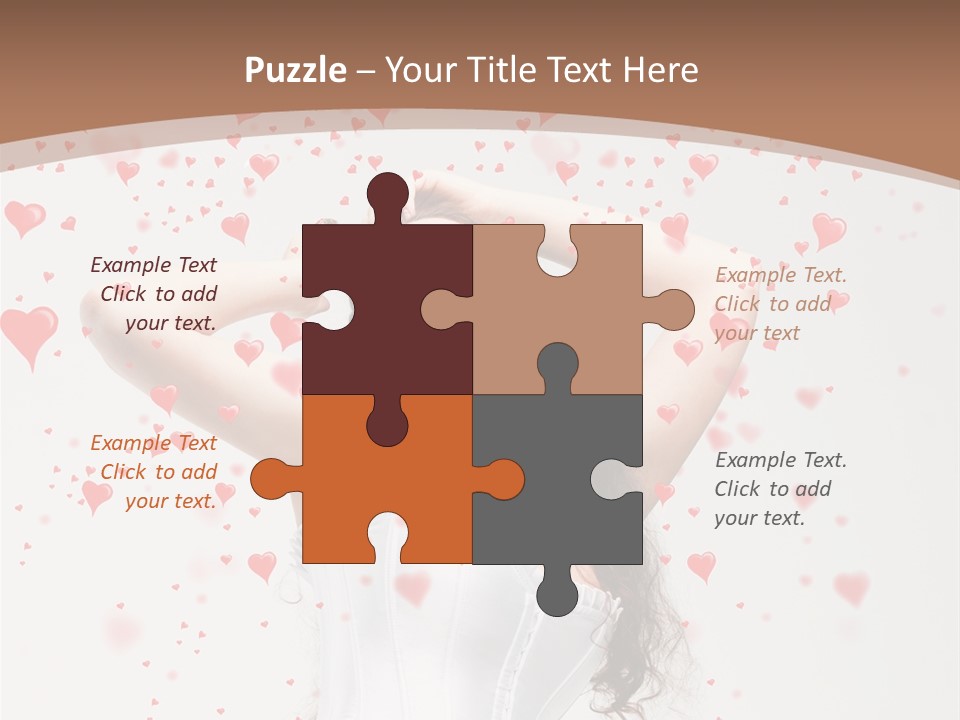 Caucasian Background Round PowerPoint Template