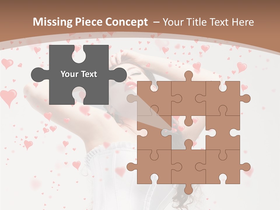 Caucasian Background Round PowerPoint Template