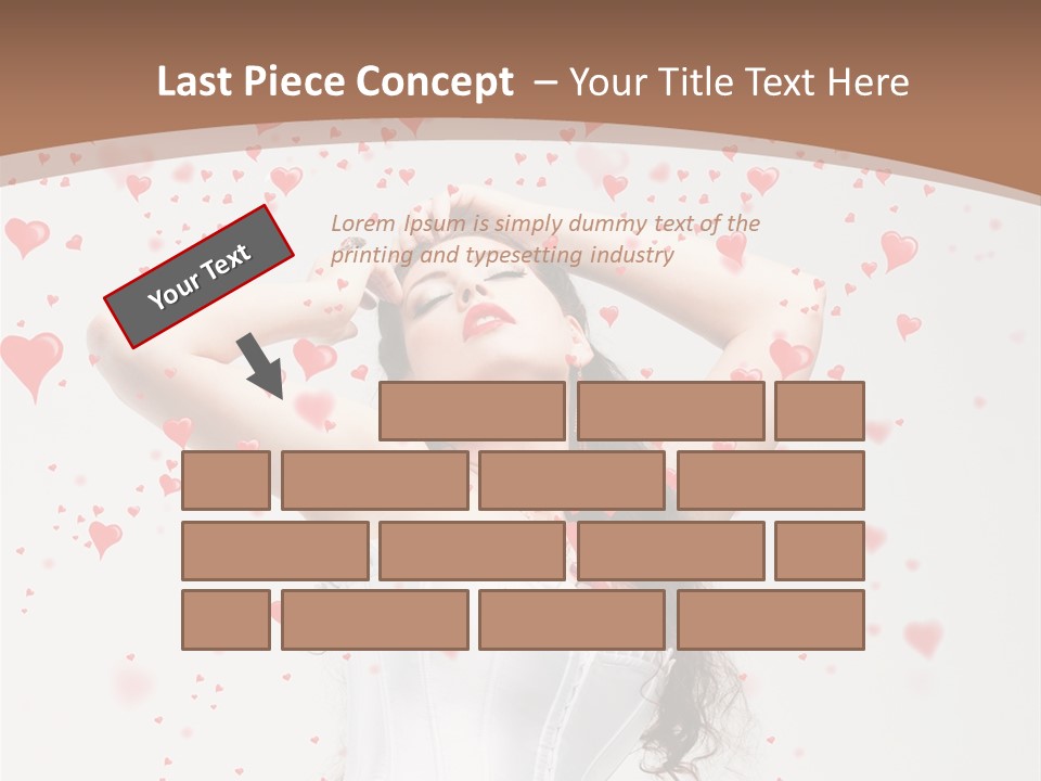 Caucasian Background Round PowerPoint Template
