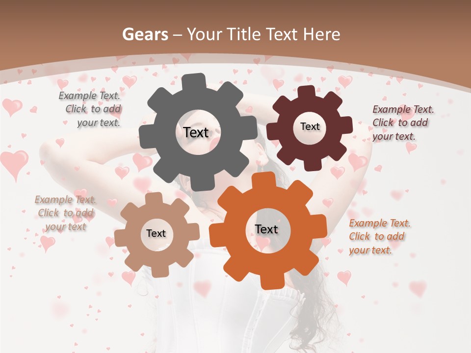 Caucasian Background Round PowerPoint Template