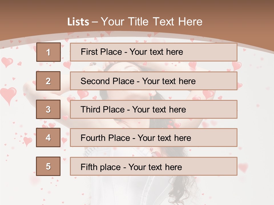 Caucasian Background Round PowerPoint Template
