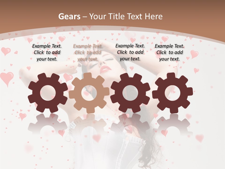 Caucasian Background Round PowerPoint Template