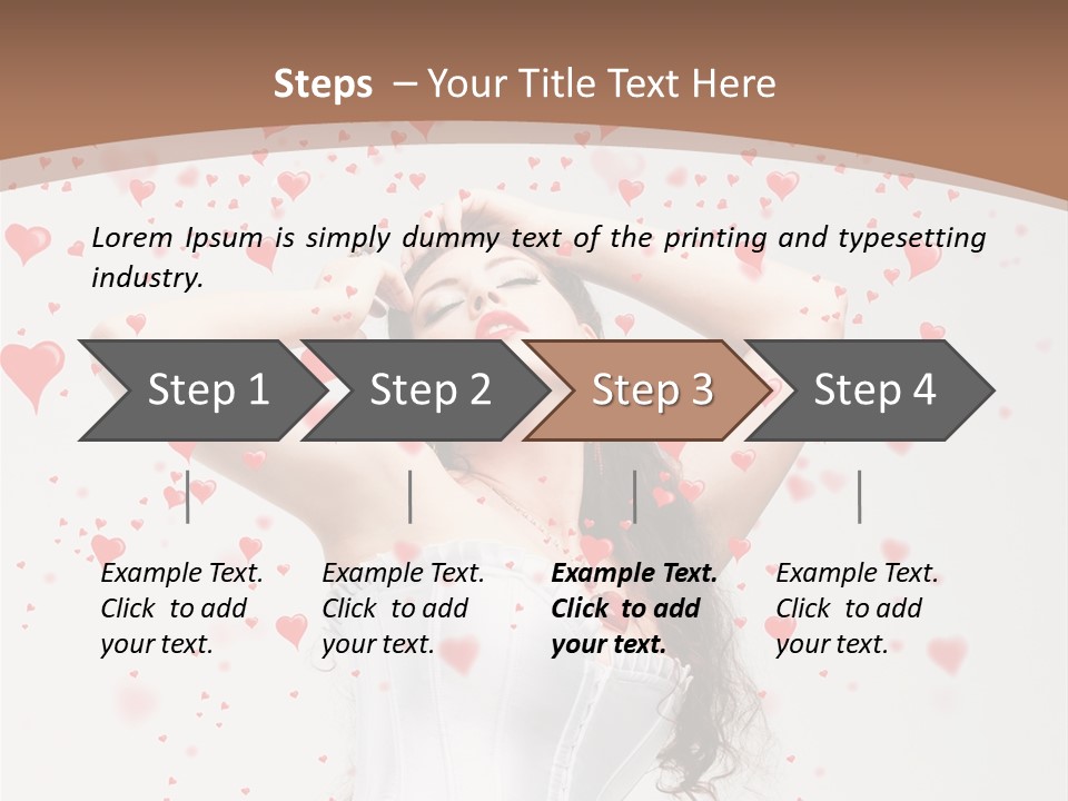 Caucasian Background Round PowerPoint Template