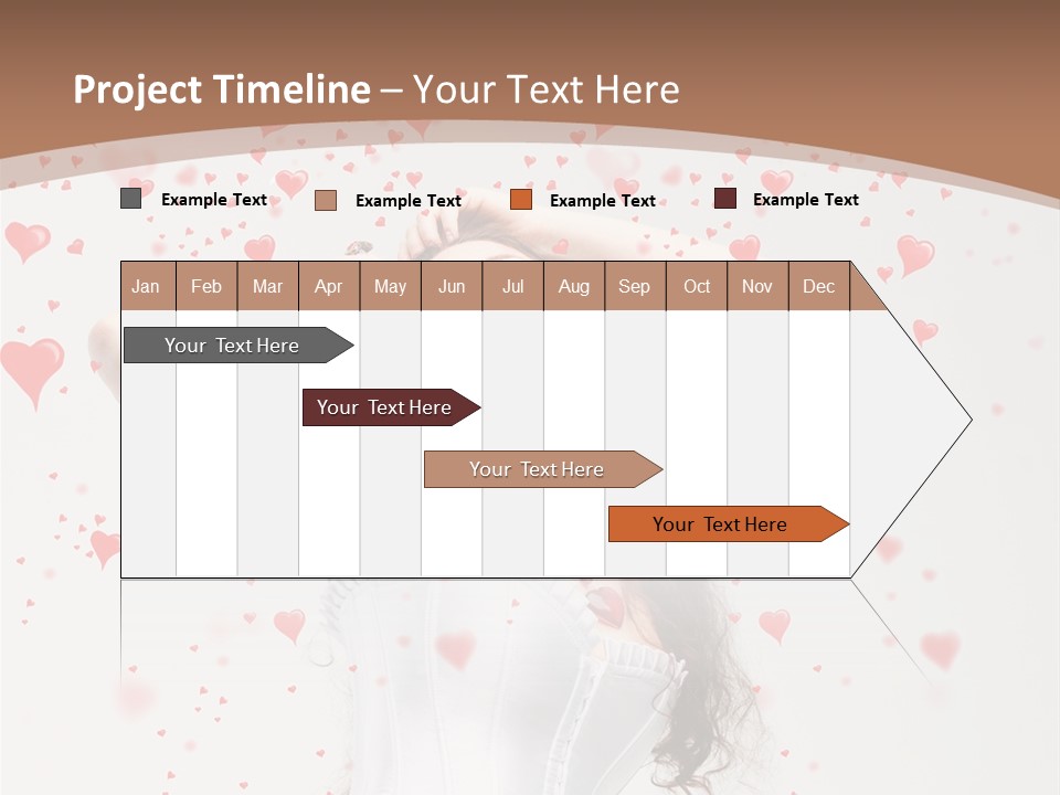 Caucasian Background Round PowerPoint Template